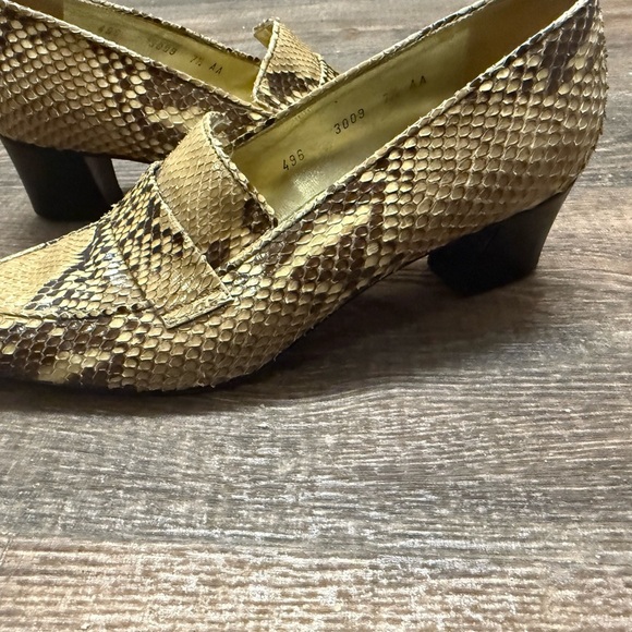 Walter Hagen 7.5 Croc GUC/EUC Brown Loafers - Picture 15 of 15